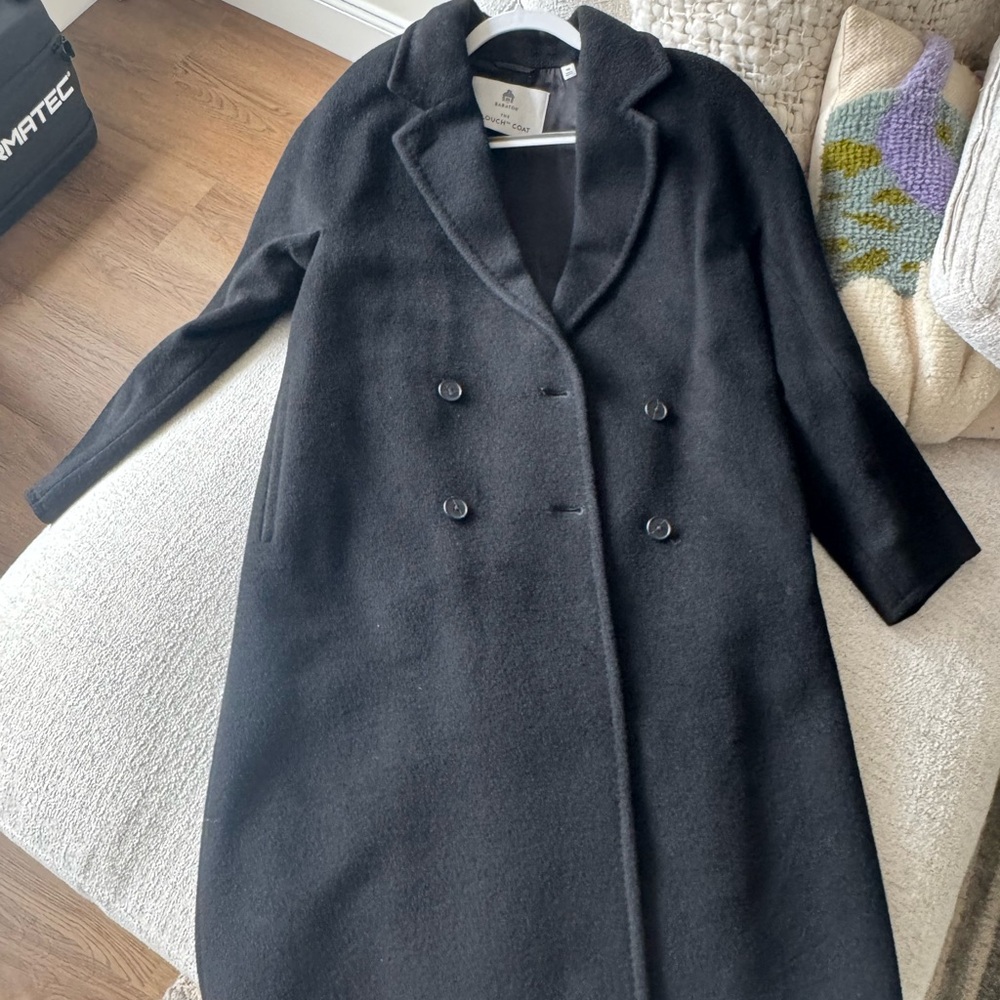 Aritizia Black Wool Blend Coat